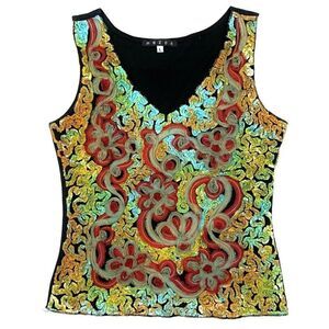 MEZON Embellished Sleeveless Top